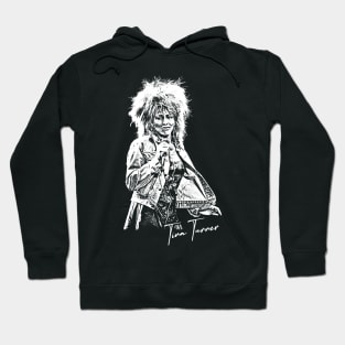 Tina Turner / 80s Style Retro Fan Art Design Hoodie